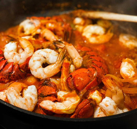 Spicy Tomato Coriander Prawns